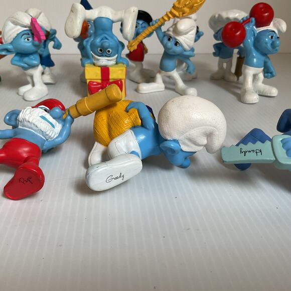 Lot of 13 Vintage 2011 Smurfs McDonald’s Happy Meal Toys | Peyo Figures - Picture 12 of 14